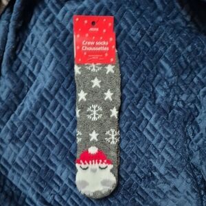 Owl & Snowflake Slipper Socks With Grippers From Ardene, New With Tags